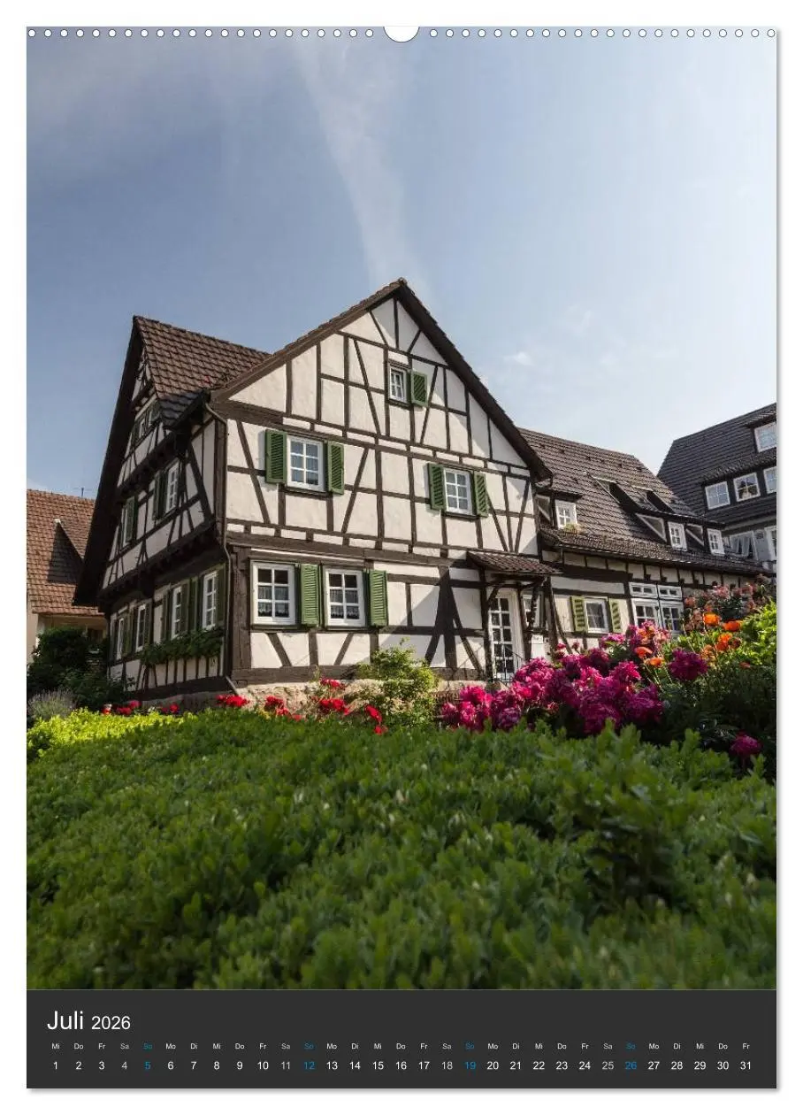 Bild: 9783516464412 | Strümpfelbach - Fachwerkhäuser (hochwertiger Premium Wandkalender...