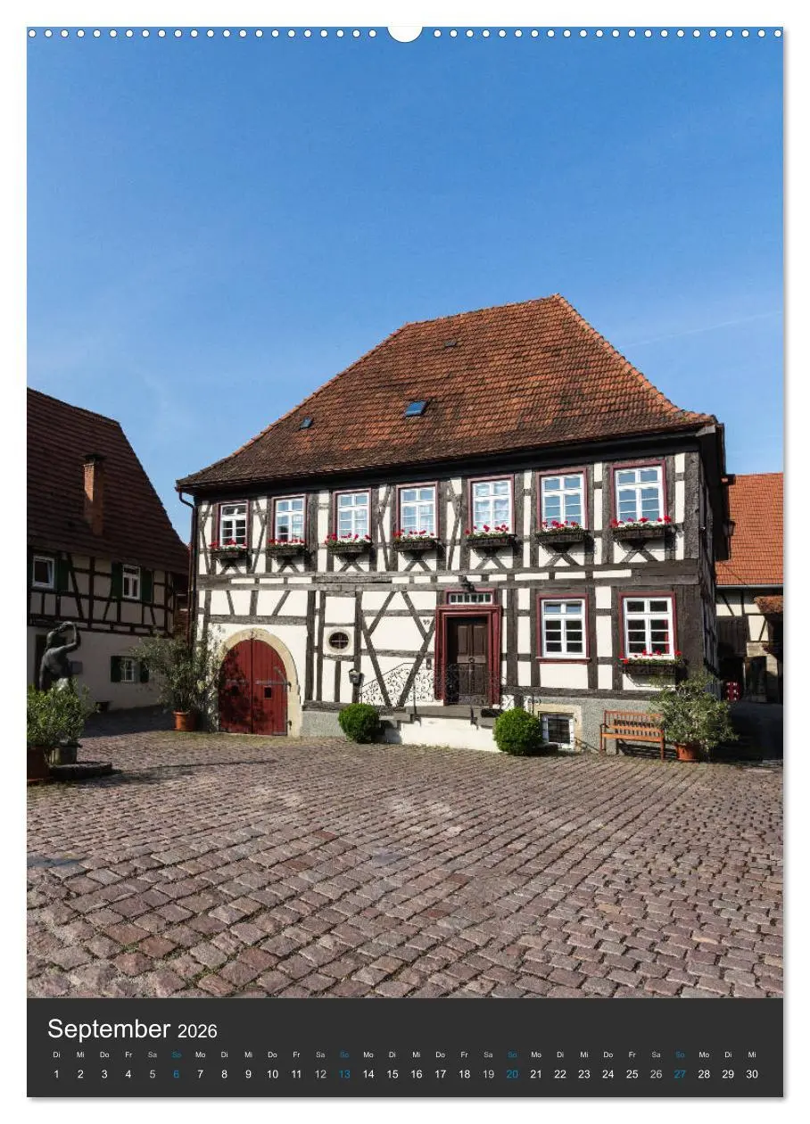 Bild: 9783516464412 | Strümpfelbach - Fachwerkhäuser (hochwertiger Premium Wandkalender...