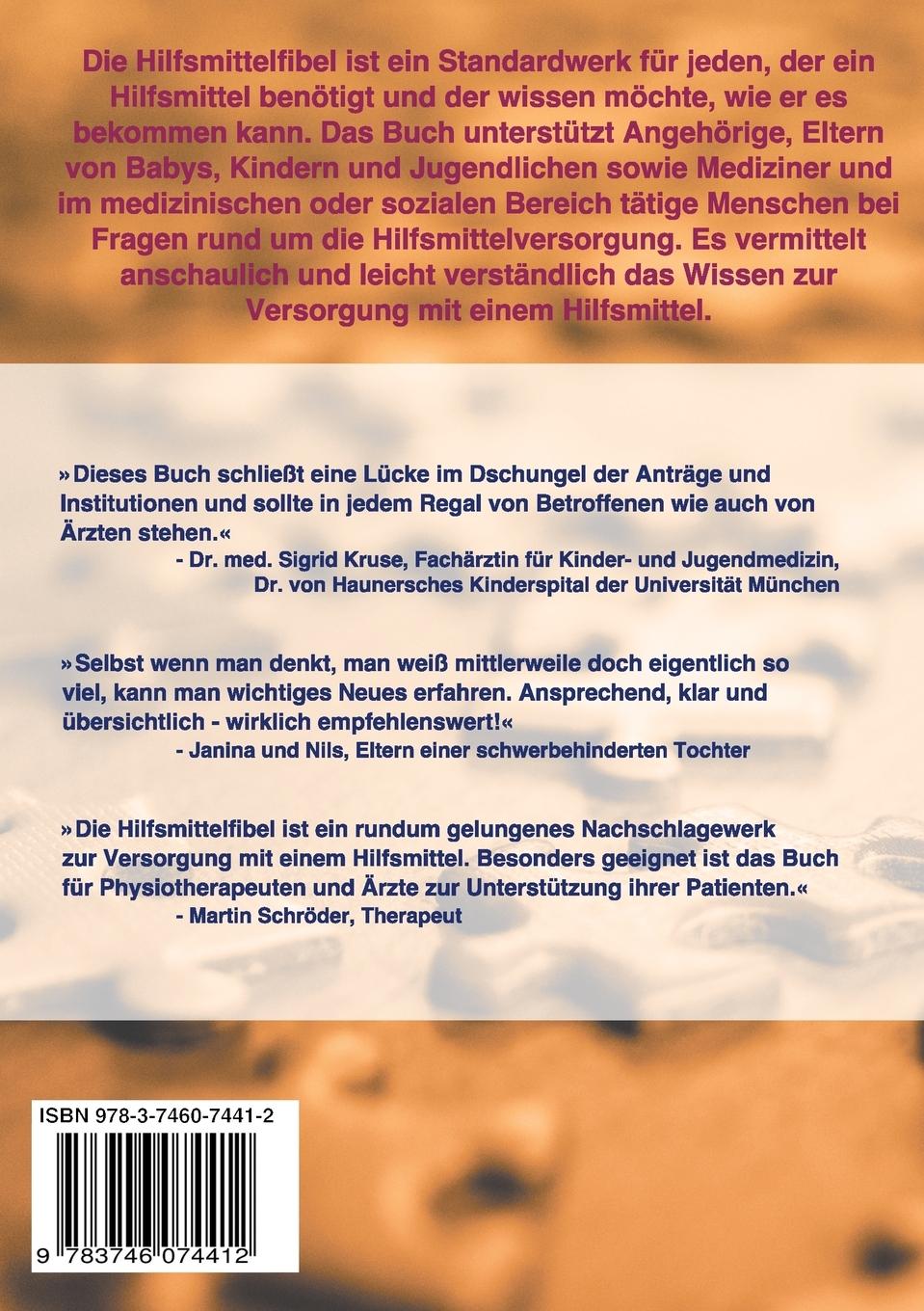 Rückseite: 9783746074412 | Die Hilfsmittelfibel | für Babys, Kinder, Jugendliche und Erwachsene