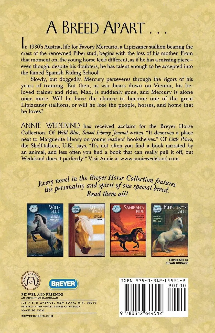 Rückseite: 9780312644512 | Mercury's Flight | The Story of a Lipizzaner Stallion | Annie Wedekind