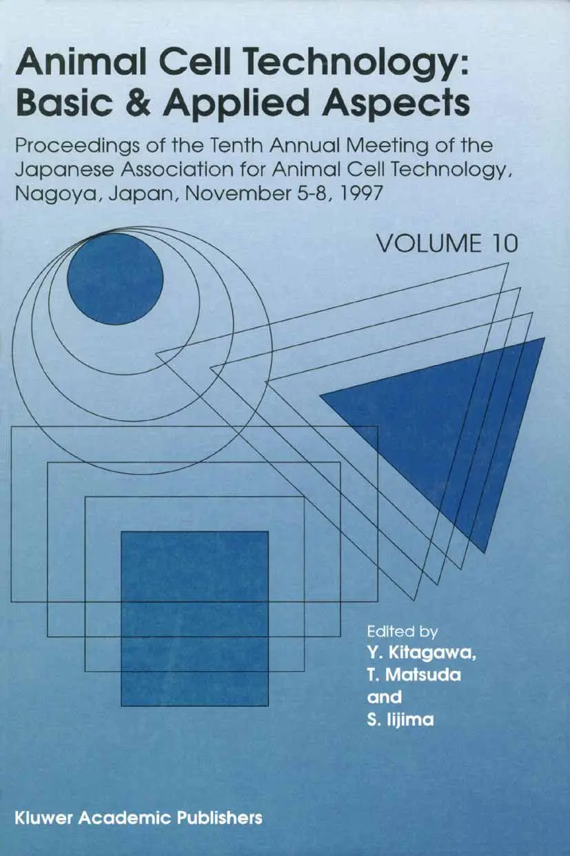 Cover: 9780792354512 | Animal Cell Technology: Basic &amp; Applied Aspects | Y. Kitagawa (u. a.)