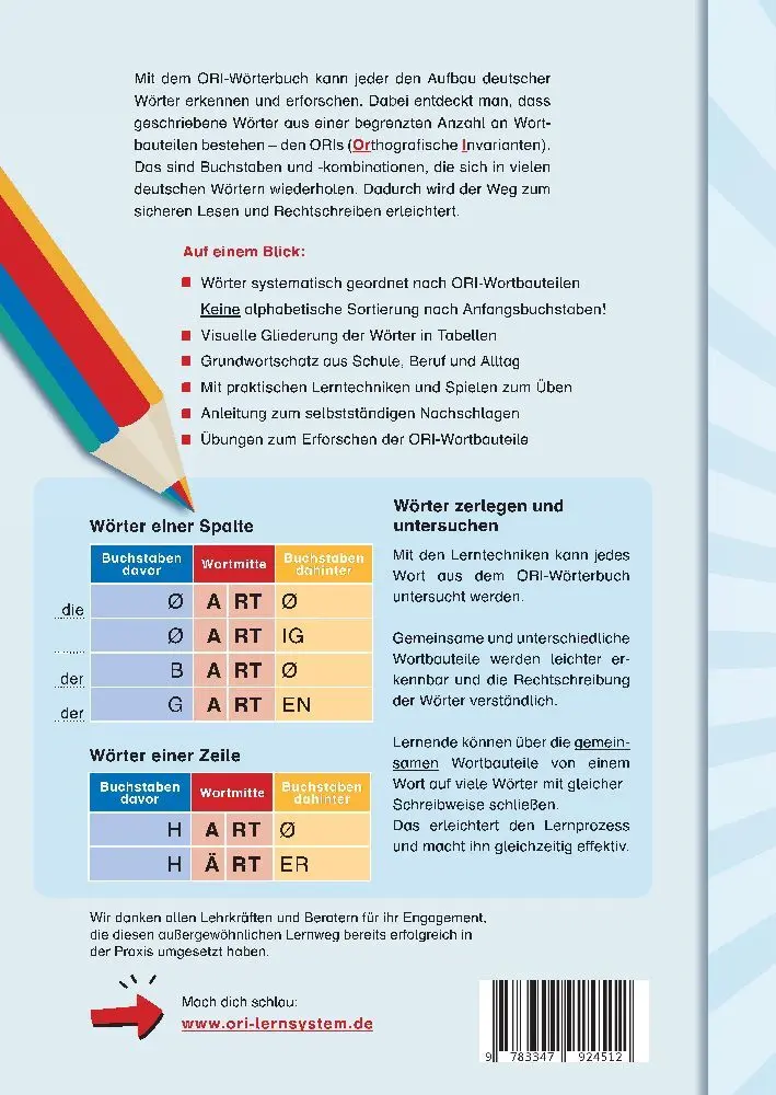 Bild: 9783347924512 | Mein ORI-Wörterbuch (Deutsche Rechtschreibung lernen) | Pippig | Buch