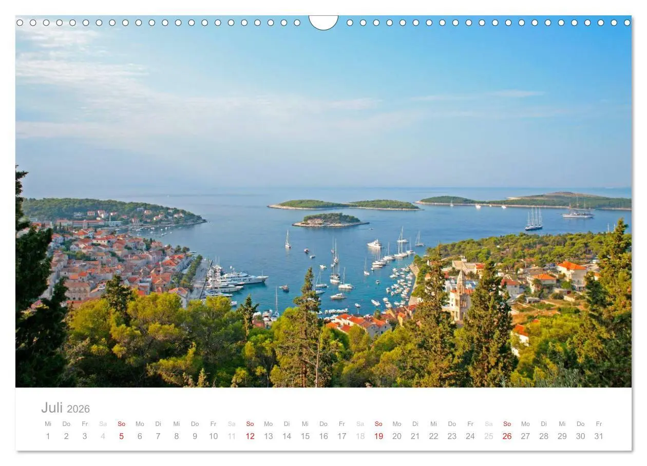 Bild: 9783516144512 | Kroatische Adriaküste (Wandkalender 2026 DIN A3 quer), CALVENDO...