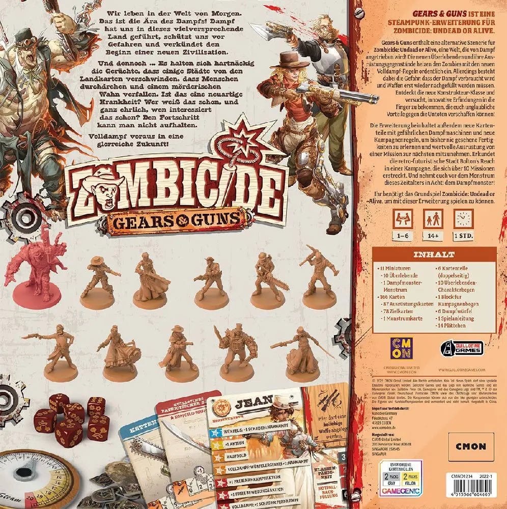 Bild: 4015566604612 | Zombicide: Undead or Alive - Gears &amp; Guns | Raphael Guiton (u. a.)