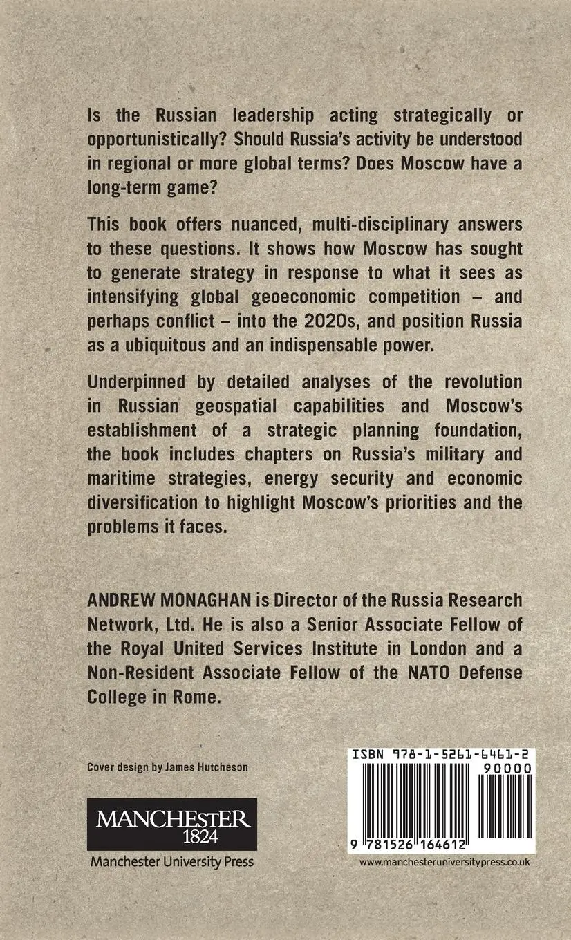 Rückseite: 9781526164612 | Russian Grand Strategy in the era of global power competition | Buch