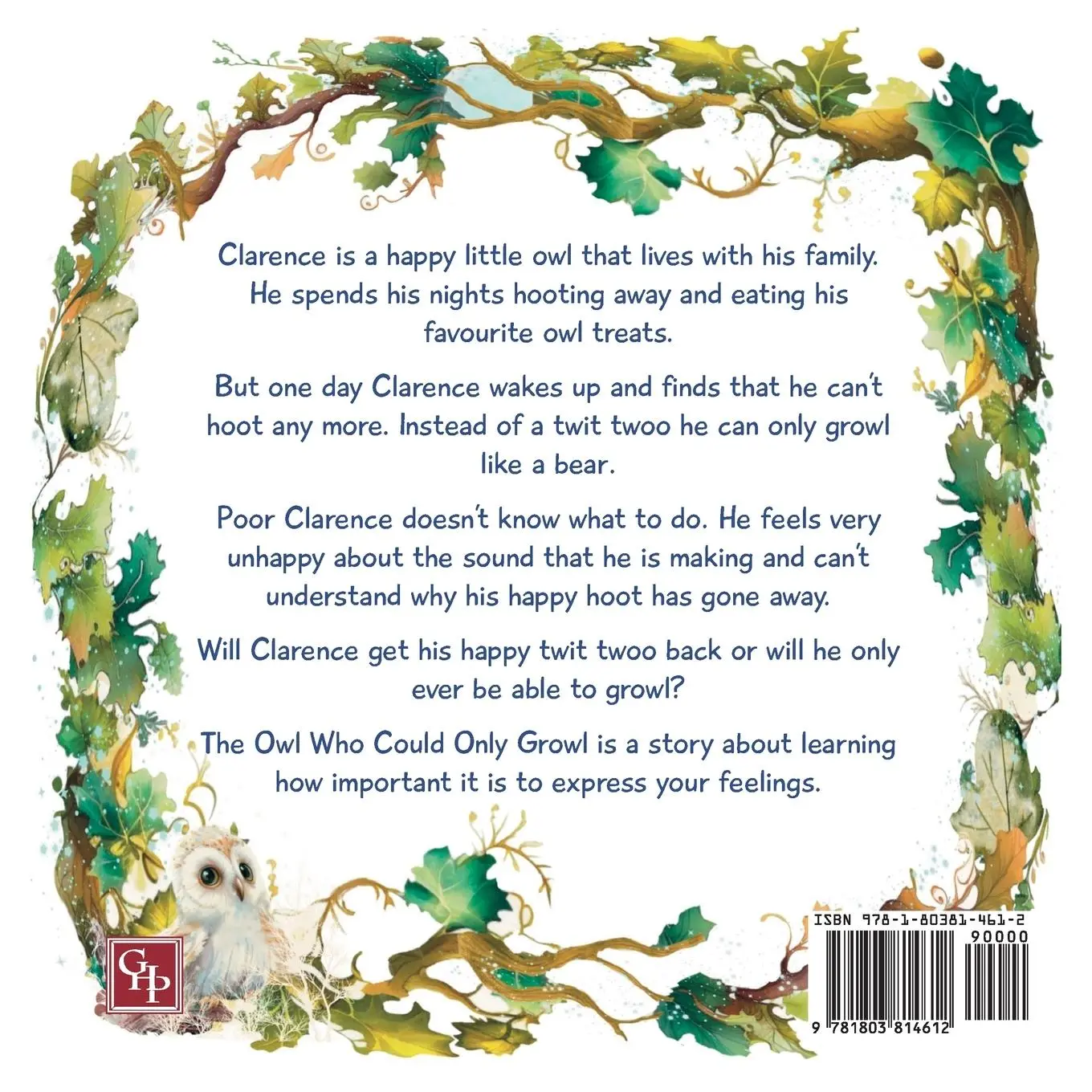 Rückseite: 9781803814612 | The Owl Who Could Only Growl | Elizabeth Green | Taschenbuch | 2023