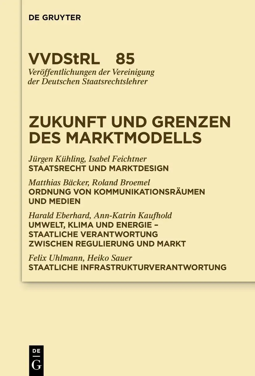 Zukunft und Grenzen des Marktmodells