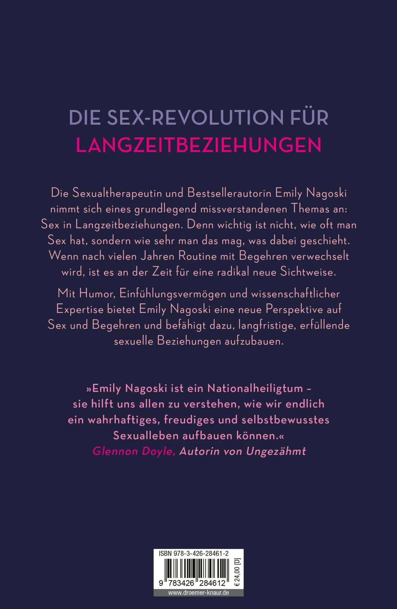 Rückseite: 9783426284612 | Kommt zusammen! | Emily Nagoski | Buch | 416 S. | Deutsch | 2024