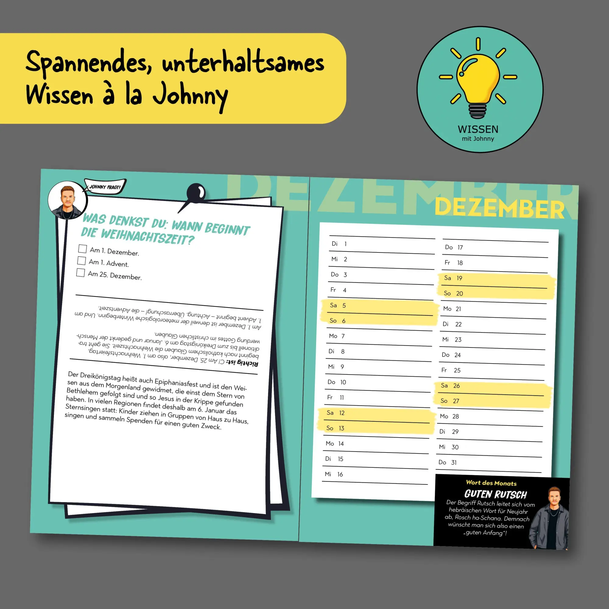Bild: 9783735854612 | Wissen mit Johnny: Schulplaner 2026/2027 | Wissen mit Johnny | Buch