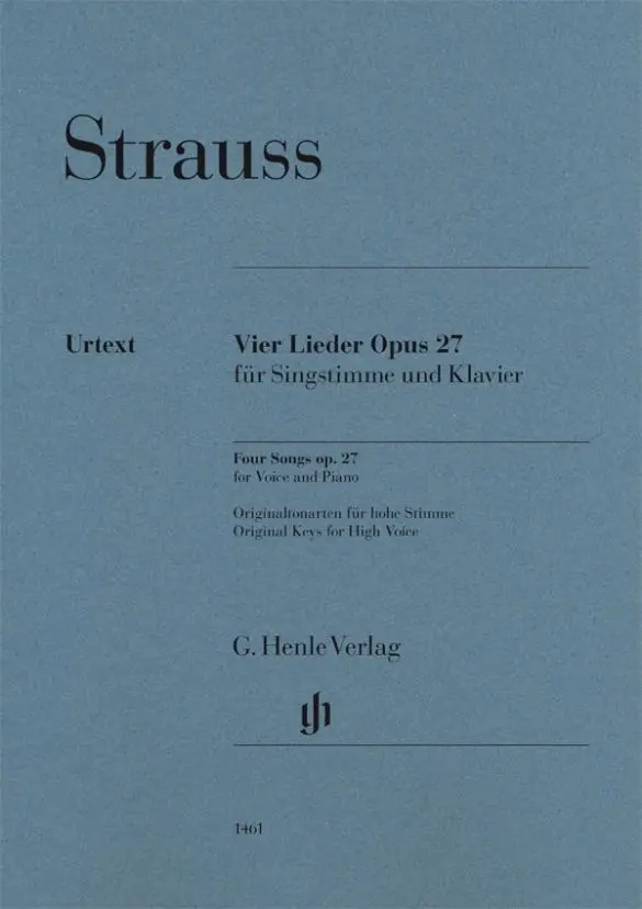 Cover: 9790201814612 | Richard Strauss - Vier Lieder op. 27 | Annette Oppermann | Taschenbuch