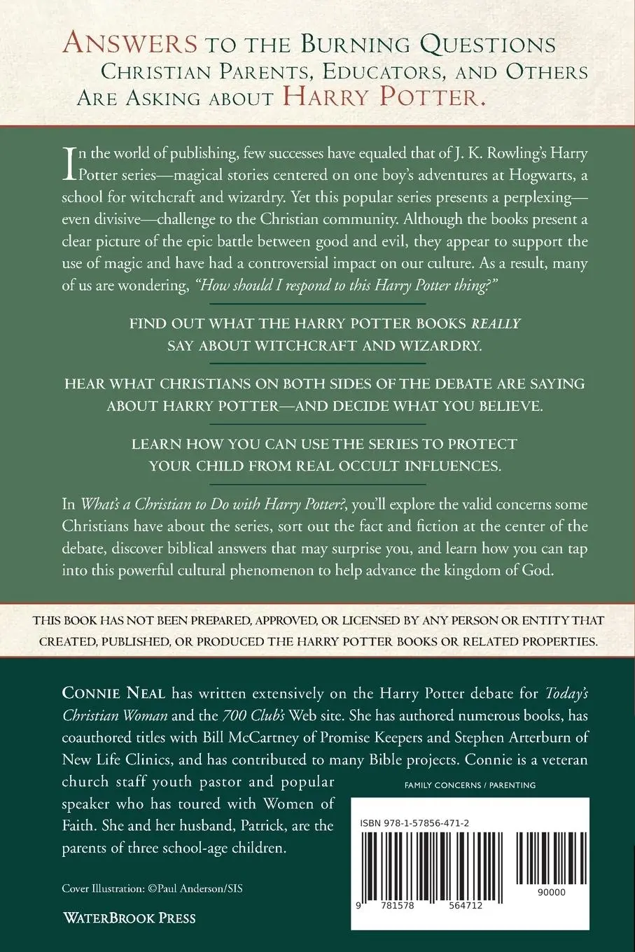 Rückseite: 9781578564712 | What's a Christian to Do with Harry Potter? | Connie Neal | Buch