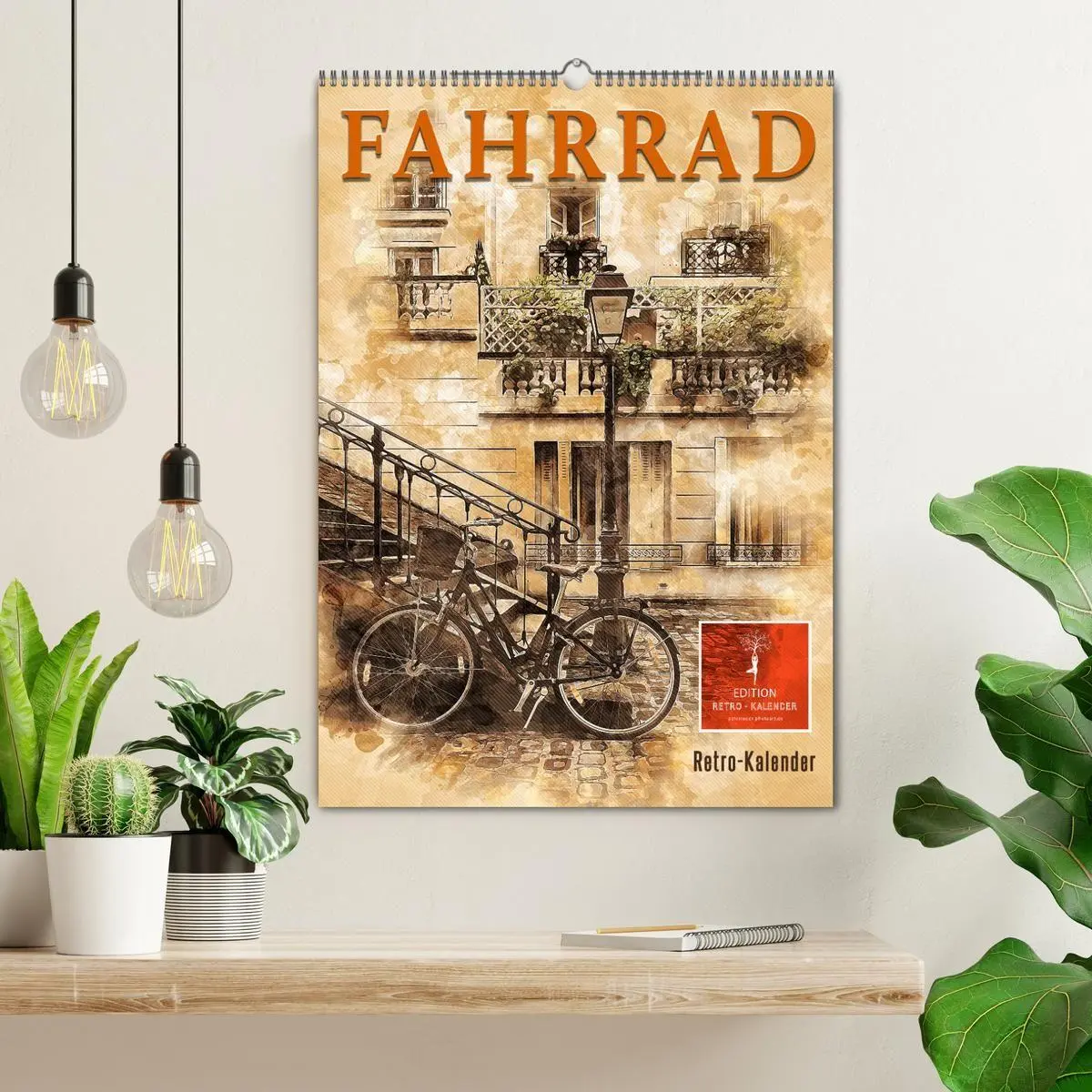 Bild: 9783569524712 | Fahrrad - Retro-Kalender (Wandkalender 2027 DIN A2 hoch), CALVENDO...