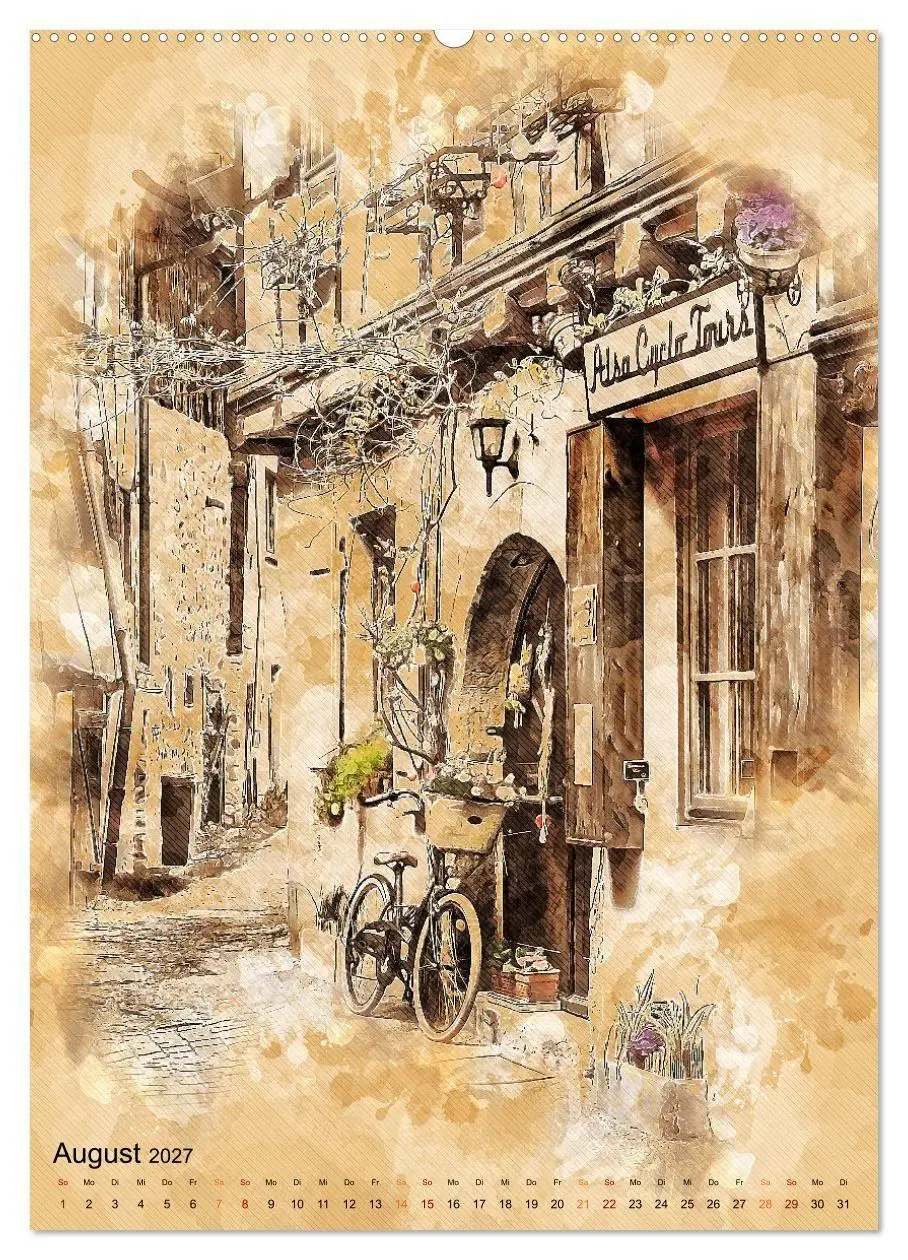 Bild: 9783569524712 | Fahrrad - Retro-Kalender (Wandkalender 2027 DIN A2 hoch), CALVENDO...