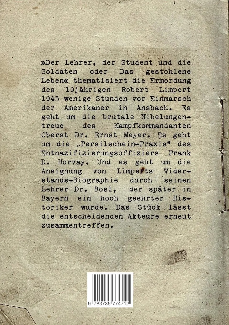 Rückseite: 9783735774712 | Der Lehrer, der Student und die Soldaten oder Das gestohlene Leben