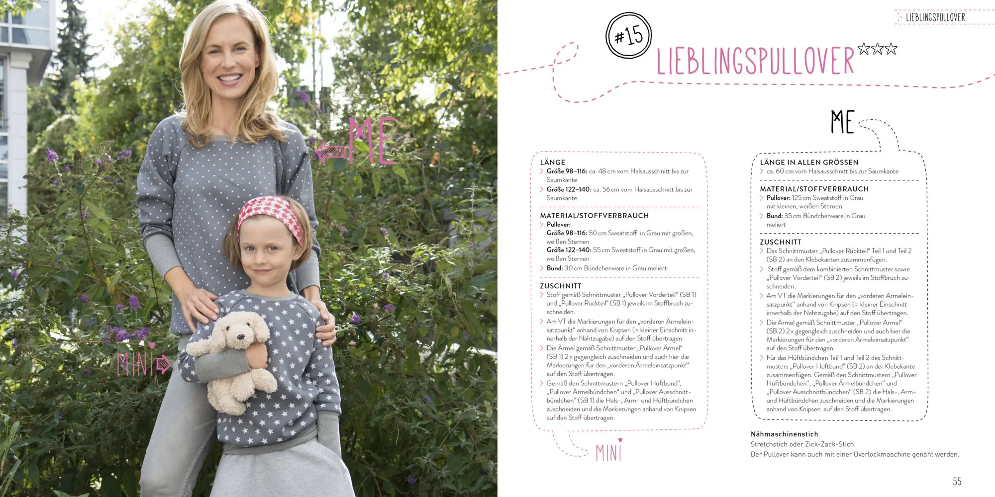 Bild: 9783863554712 | Mini-Me Nähen | Partnerlooks für Mama und mich | Yvonne Jahnke | Buch