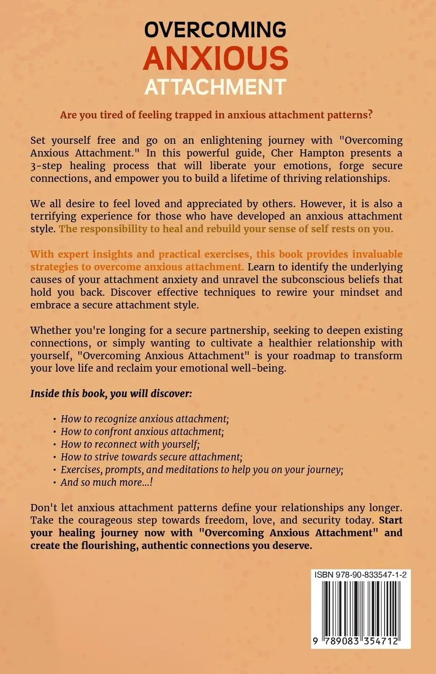 Rückseite: 9789083354712 | Overcoming Anxious Attachment | Cher Hampton | Taschenbuch | Englisch