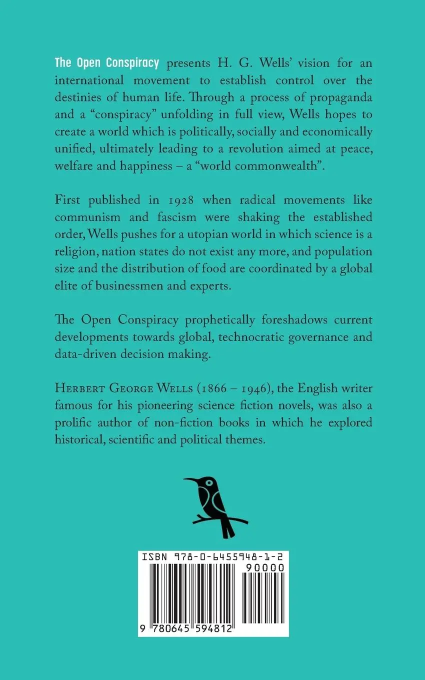 Rückseite: 9780645594812 | The Open Conspiracy | Blue Prints for a World Revolution | Taschenbuch