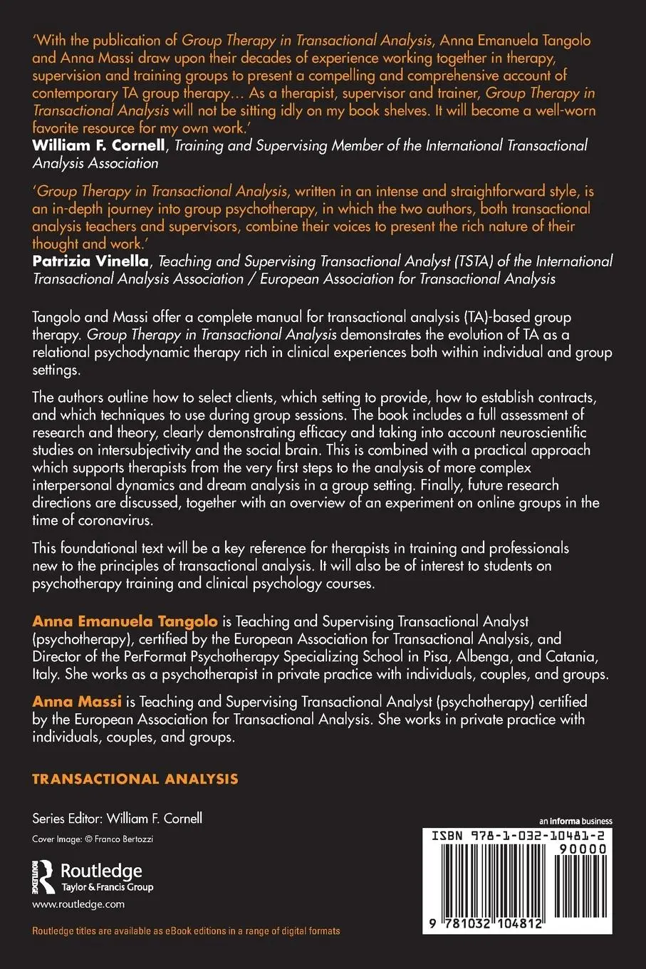 Rückseite: 9781032104812 | Group Therapy in Transactional Analysis | Theory through Practice