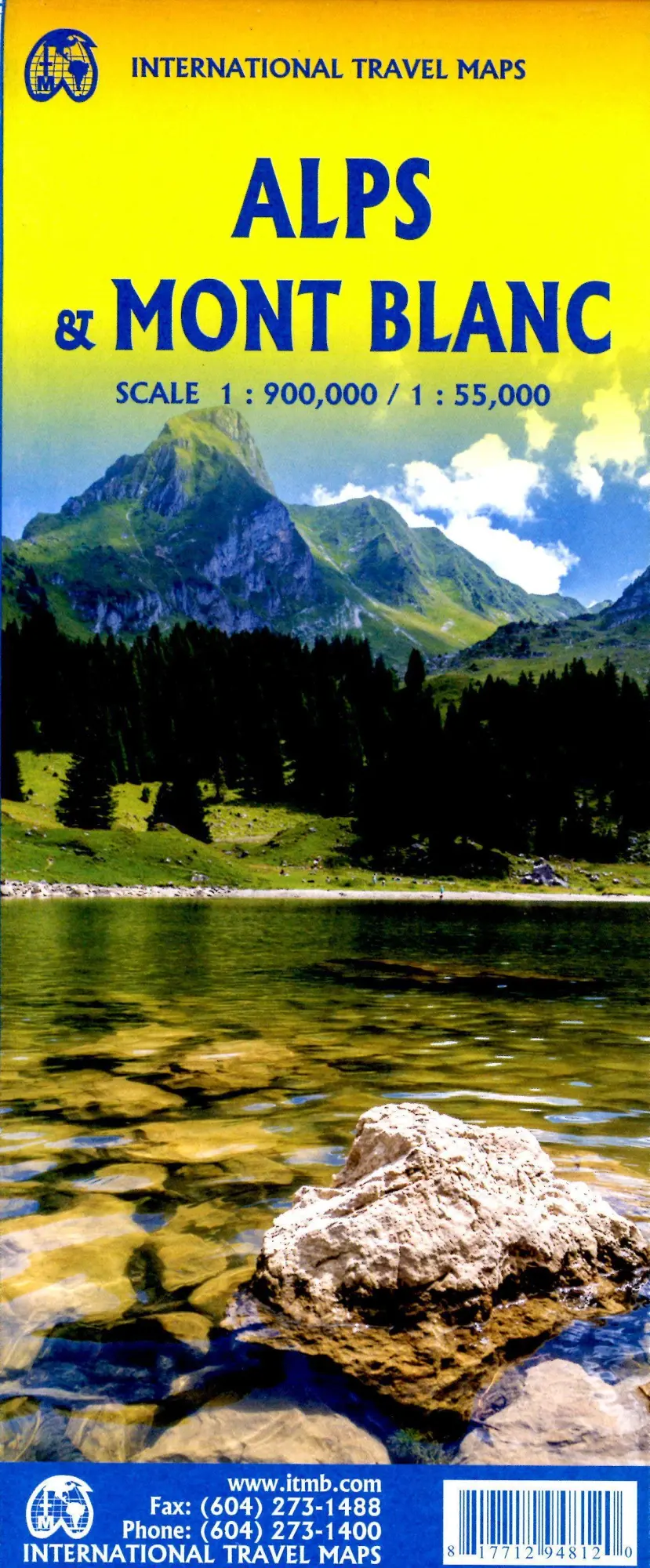 Cover: 9781771294812 | Mont Blanc &amp; Alps | (Land-)Karte | Gefalzt | Englisch | 2023
