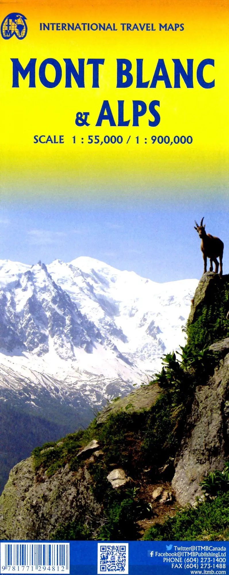 Bild: 9781771294812 | Mont Blanc &amp; Alps | (Land-)Karte | Gefalzt | Englisch | 2023