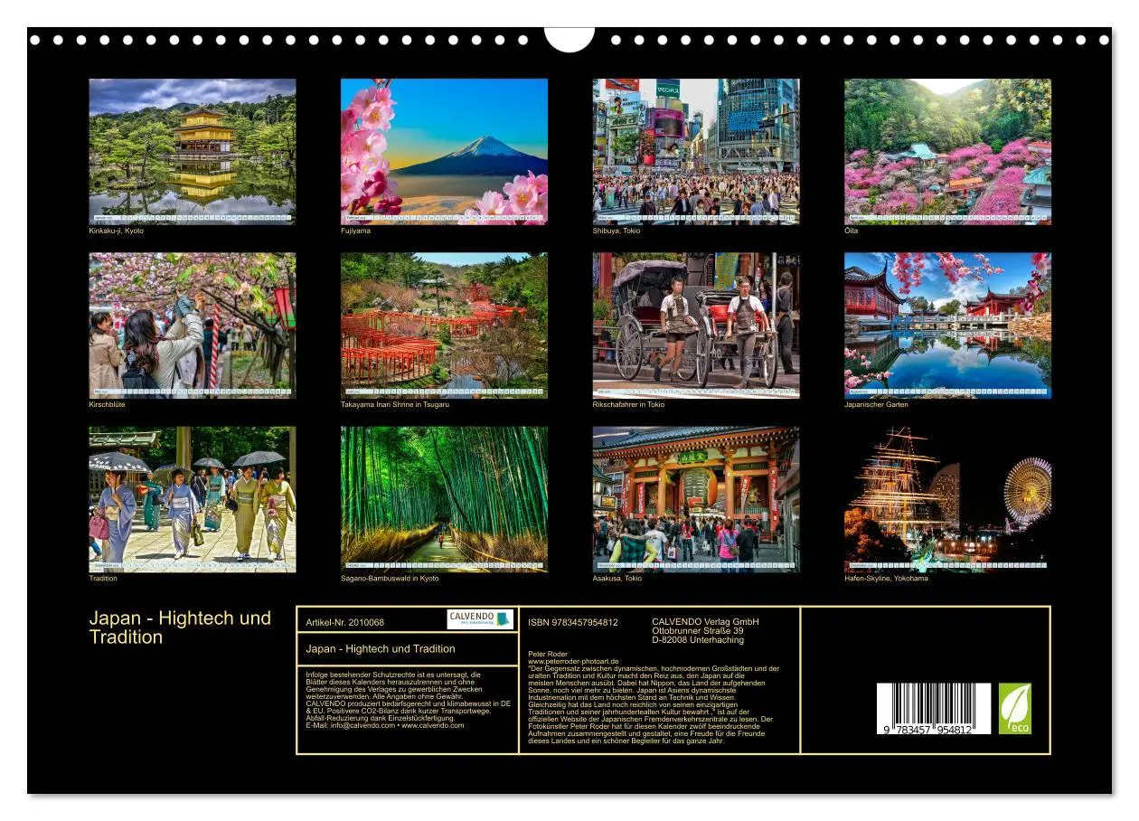 Bild: 9783457954812 | Japan - Hightech und Tradition (Wandkalender 2026 DIN A3 quer),...