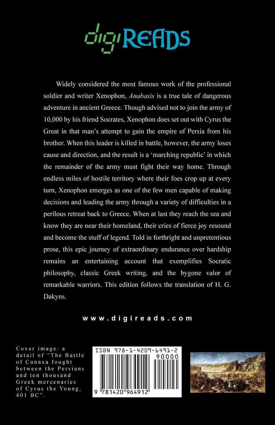Rückseite: 9781420964912 | Anabasis (The Persian Expedition) | Xenophon | Taschenbuch | Englisch