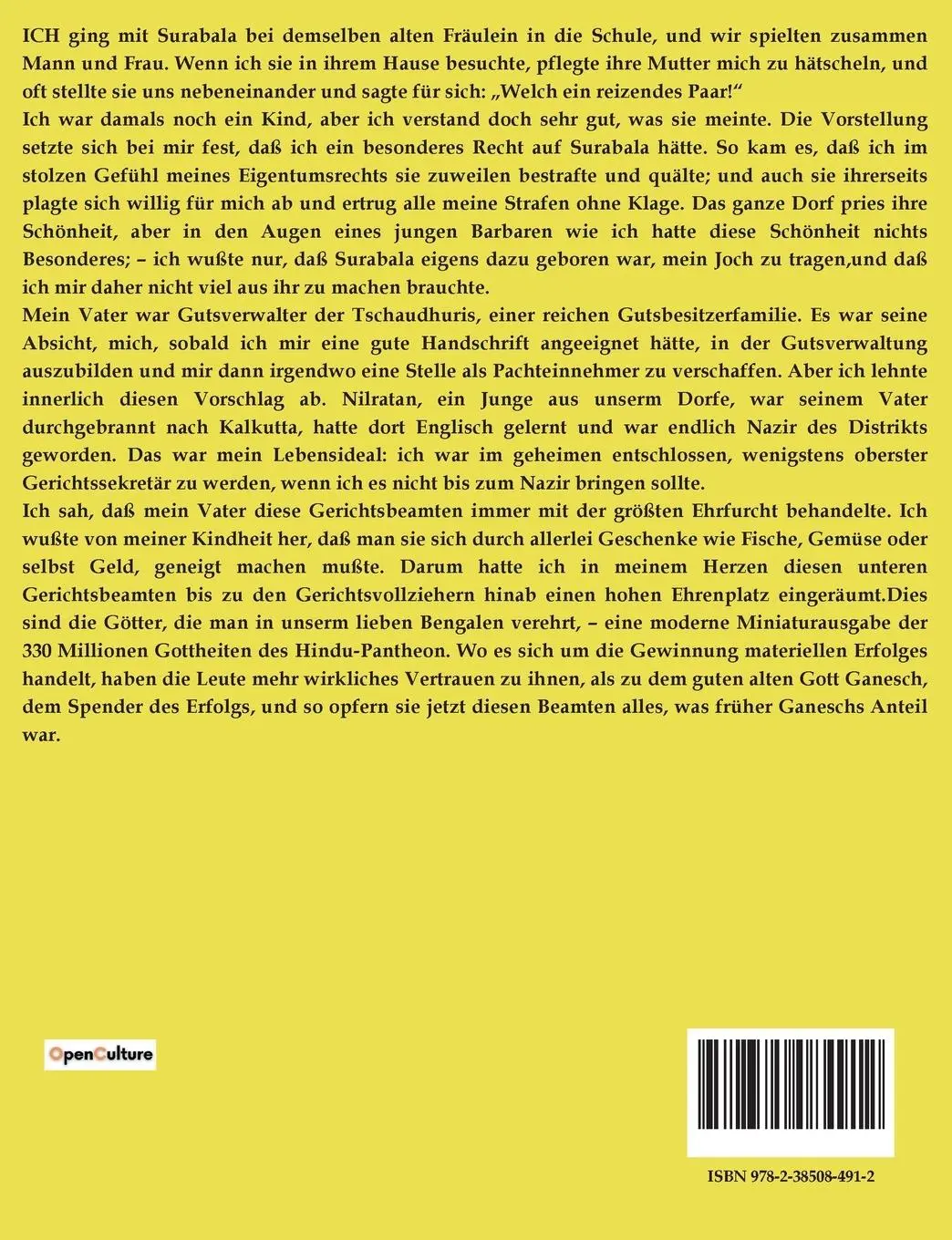 Rückseite: 9782385084912 | Die Nacht der Erfüllung Erzählungen | Rabindranath Tagore | Buch