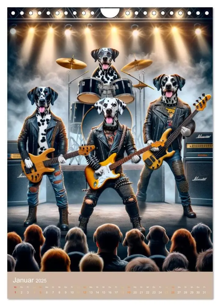 Bild: 9783383764912 | Rockstar Dalmatiner (Wandkalender 2025 DIN A4 hoch), CALVENDO...