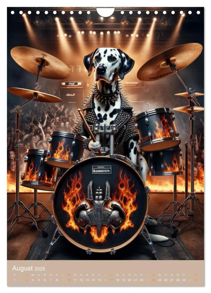 Bild: 9783383764912 | Rockstar Dalmatiner (Wandkalender 2025 DIN A4 hoch), CALVENDO...