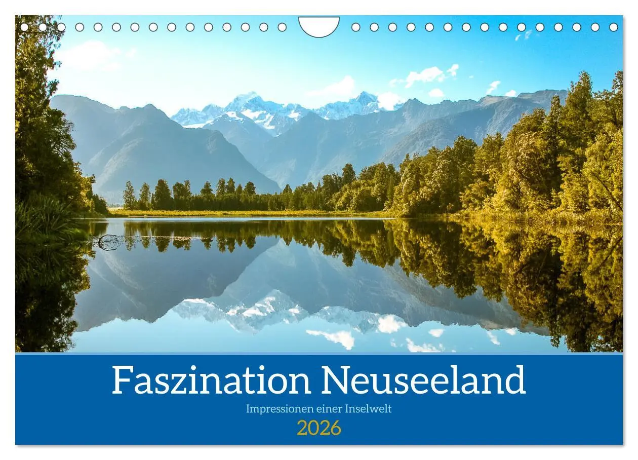 Cover: 9783457564912 | Faszination Neuseeland (Wandkalender 2026 DIN A4 quer), CALVENDO...
