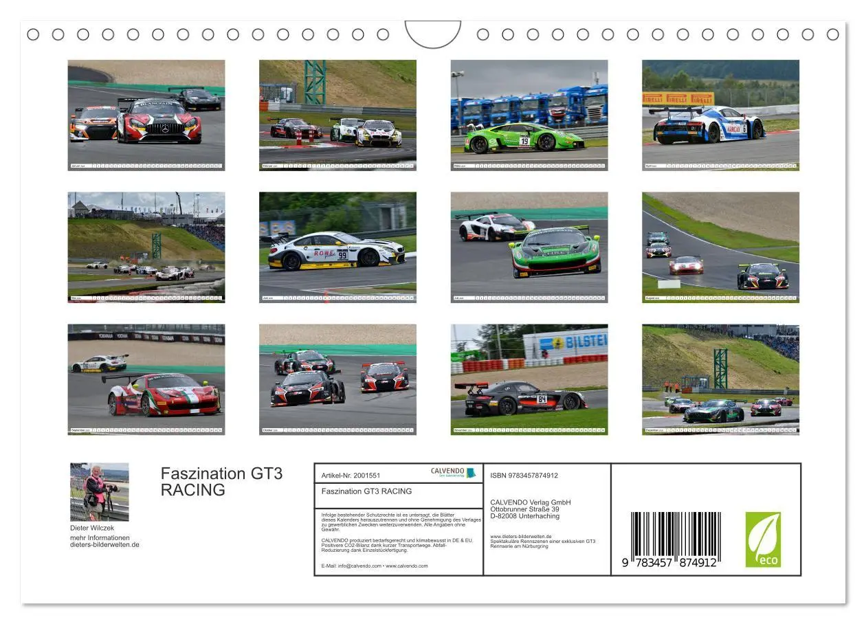 Bild: 9783457874912 | Faszination GT3 RACING (Wandkalender 2026 DIN A4 quer), CALVENDO...