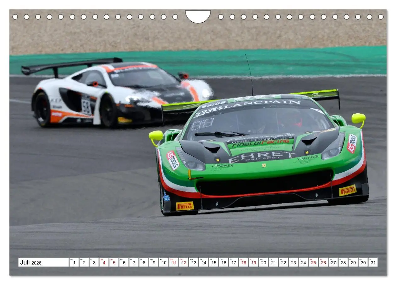 Bild: 9783457874912 | Faszination GT3 RACING (Wandkalender 2026 DIN A4 quer), CALVENDO...
