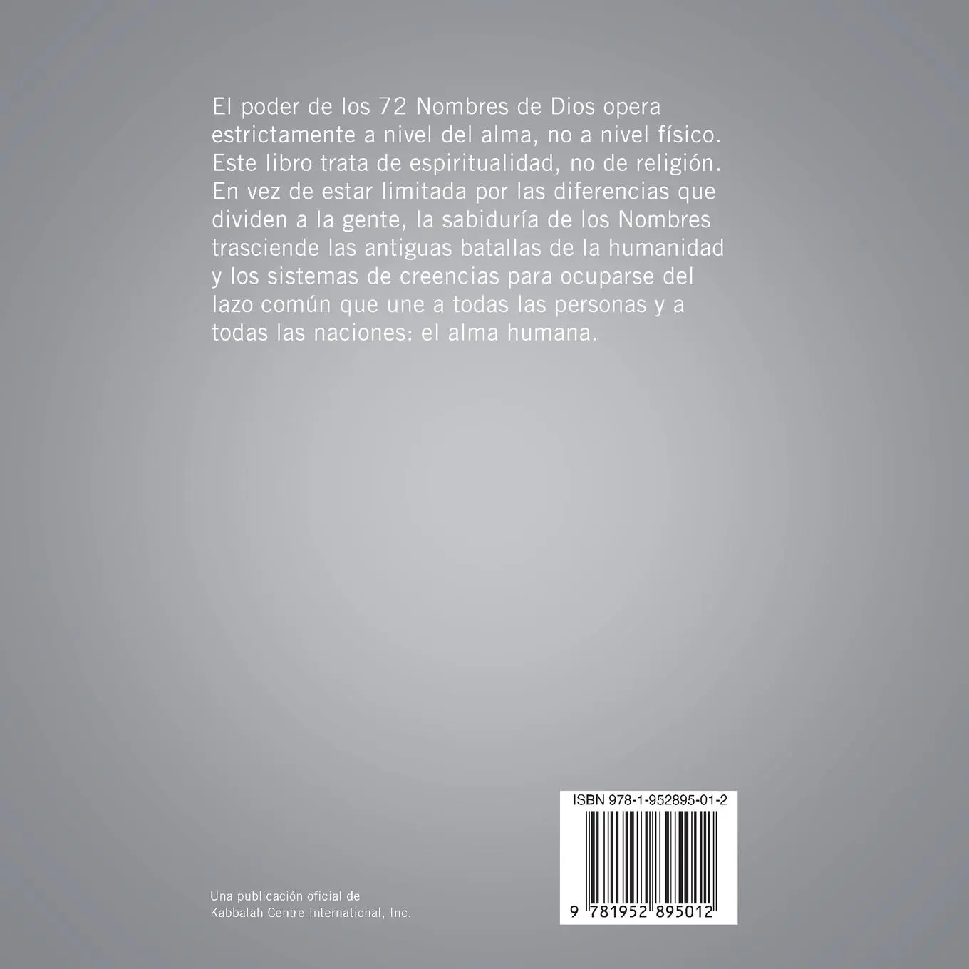 Rückseite: 9781952895012 | Los 72 Nombres De Dios | From the Teachings of Rav Berg | Taschenbuch