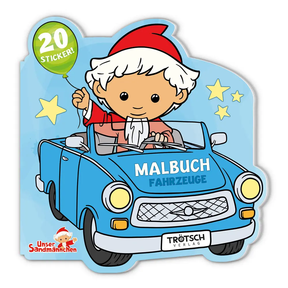 Cover: 9783988025012 | Trötsch Unser Sandmännchen Mini-Malbuch mit Stickern Fahrzeuge | Co.KG