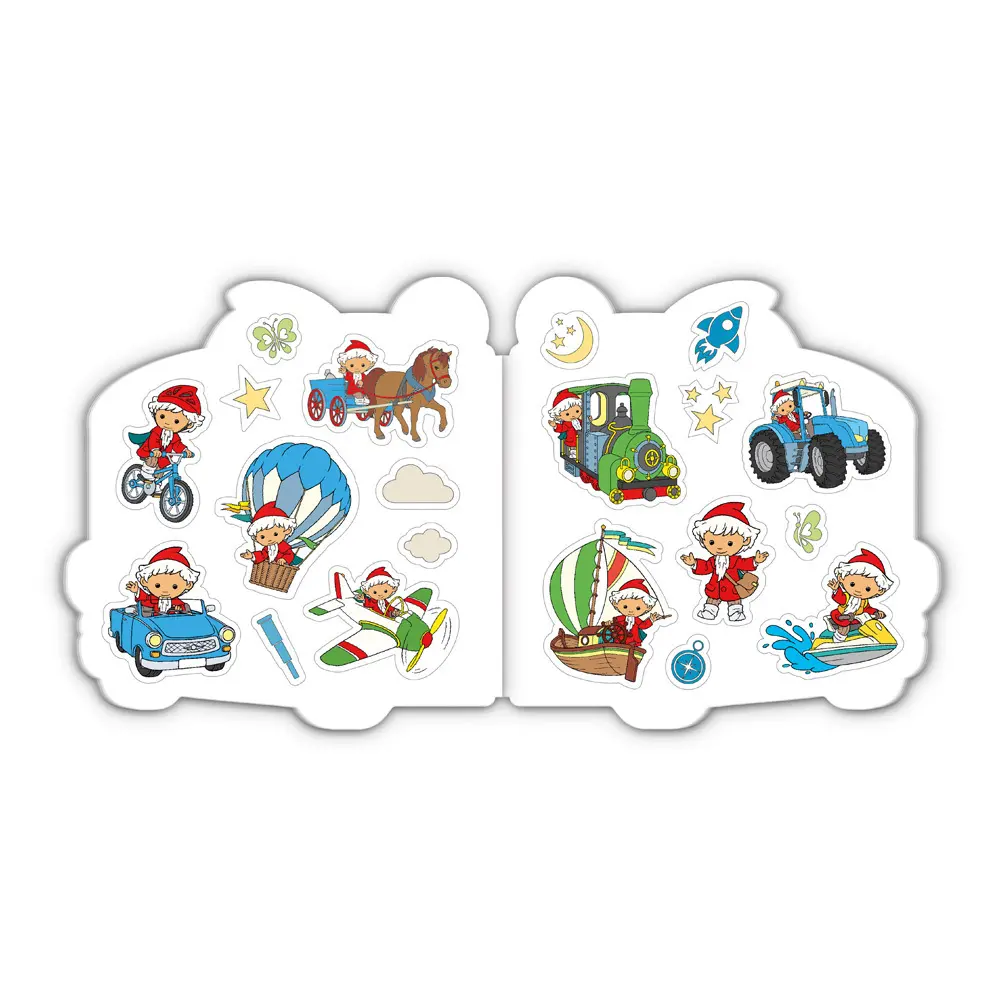 Bild: 9783988025012 | Trötsch Unser Sandmännchen Mini-Malbuch mit Stickern Fahrzeuge | Co.KG