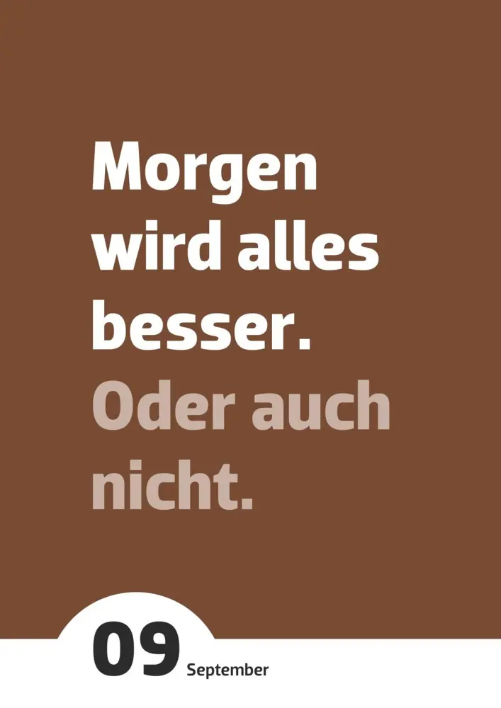 Bild: 4069095005112 | Der Pessimisten Kalender | Kalender | Spiralbindung | 14 S. | Deutsch