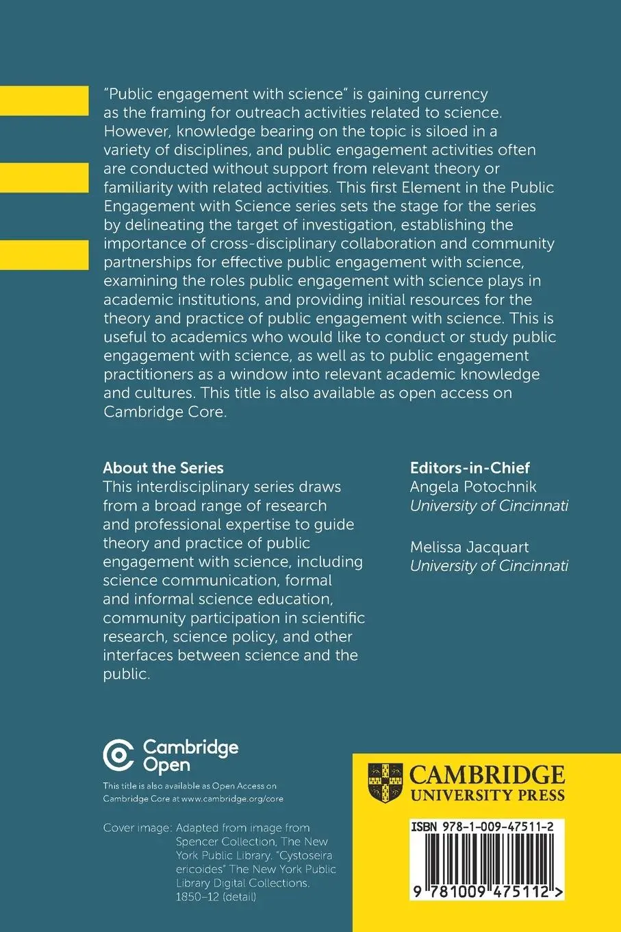 Rückseite: 9781009475112 | Public Engagement with Science | Angela Potochnik (u. a.) | Buch