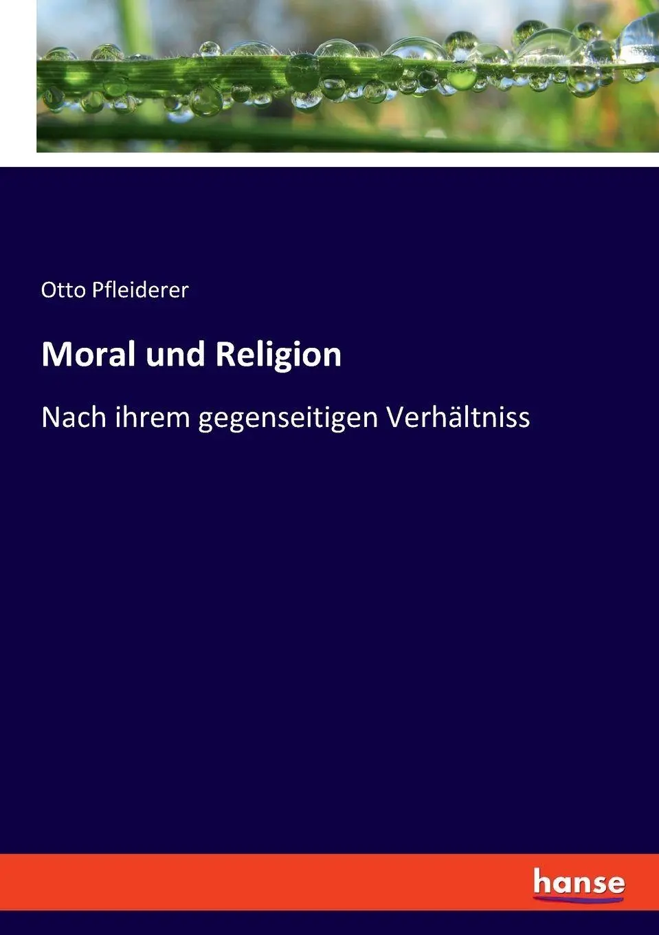 Moral und Religion - Otto Pfleiderer Kartoniert (TB)