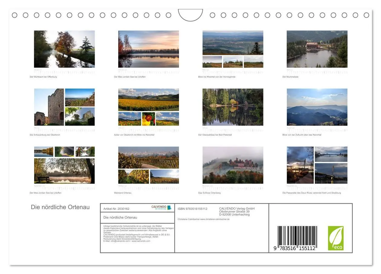 Bild: 9783516155112 | Die nördliche Ortenau (Wandkalender 2026 DIN A4 quer), CALVENDO...