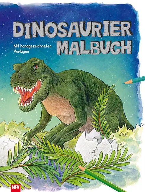 Cover: 9783849415112 | Dinosaurier - Malbuch | Mit handgezeichneten Vorlagen | Taschenbuch