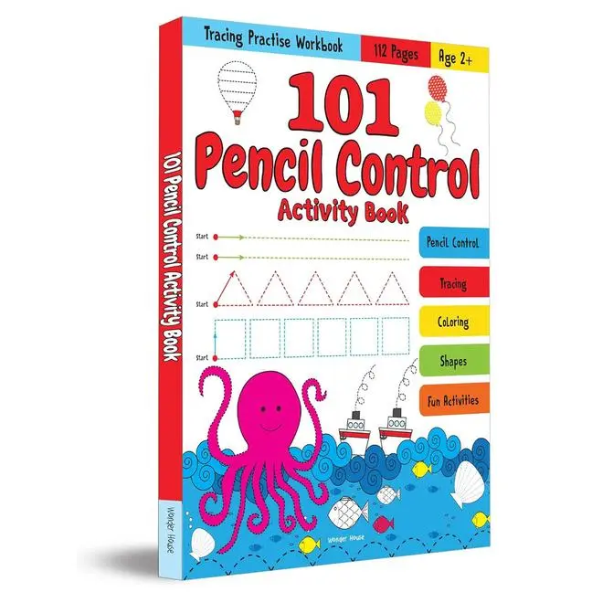 Cover: 9789354405112 | 101 Pencil Control Activity Book | Tracing Practise Book | Books