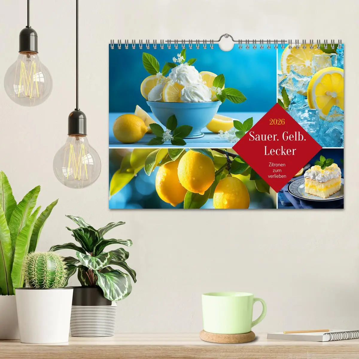 Bild: 9783457365212 | Sauer Gelb Lecker (Wandkalender 2026 DIN A4 quer), CALVENDO...