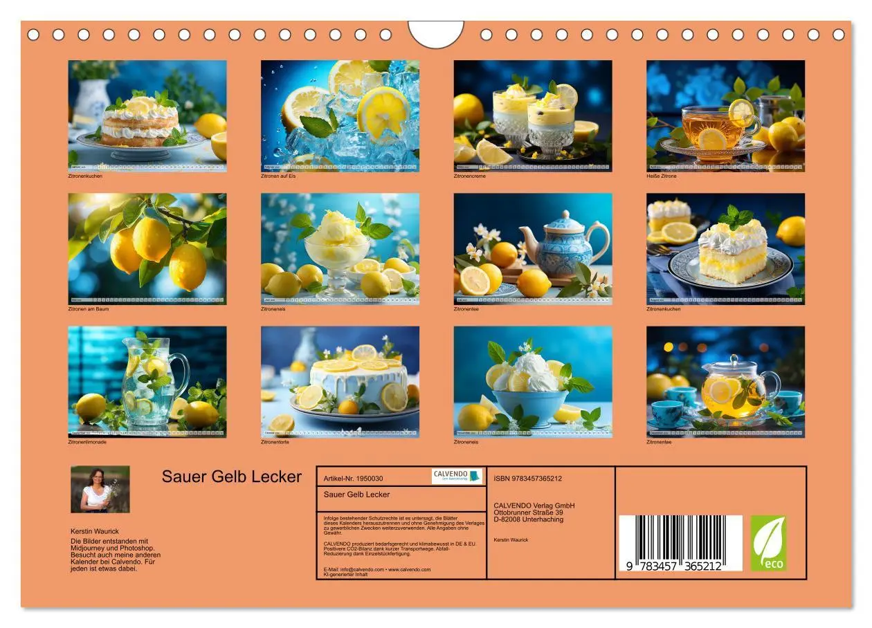 Bild: 9783457365212 | Sauer Gelb Lecker (Wandkalender 2026 DIN A4 quer), CALVENDO...