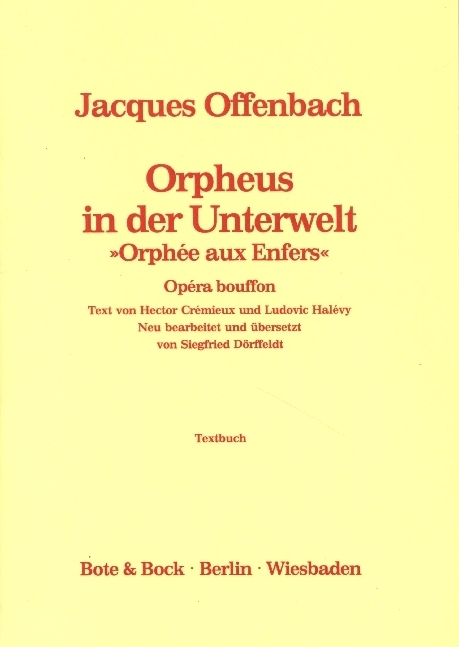 Cover: 9783793115212 | Orpheus in der Unterwelt | Opera Buffo in 2 Akten. Textbuch/Libretto