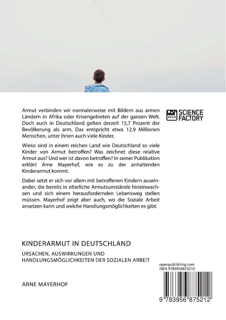 Rückseite: 9783956875212 | Kinderarmut in Deutschland. Ursachen, Auswirkungen und...