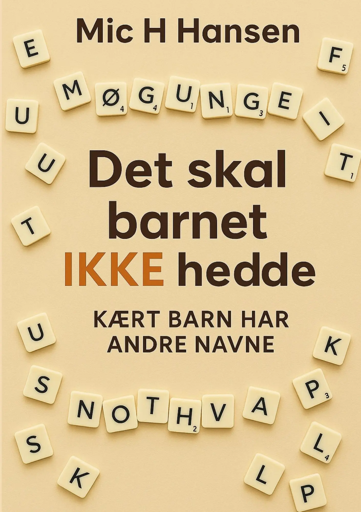 Cover: 9788771455212 | Det skal barnet IKKE hedde | Kært barn har andre navne | Mic H. Hansen