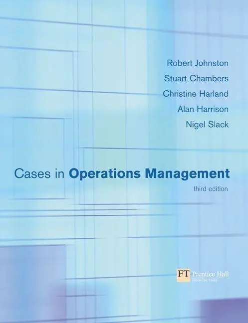 Cover: 9780273655312 | Cases in Operations Management | Robert Johnston (u. a.) | Taschenbuch