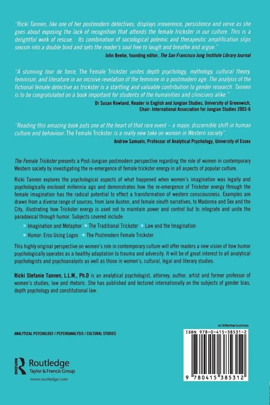 Rückseite: 9780415385312 | The Female Trickster | Ricki Stefanie Tannen | Taschenbuch | Englisch