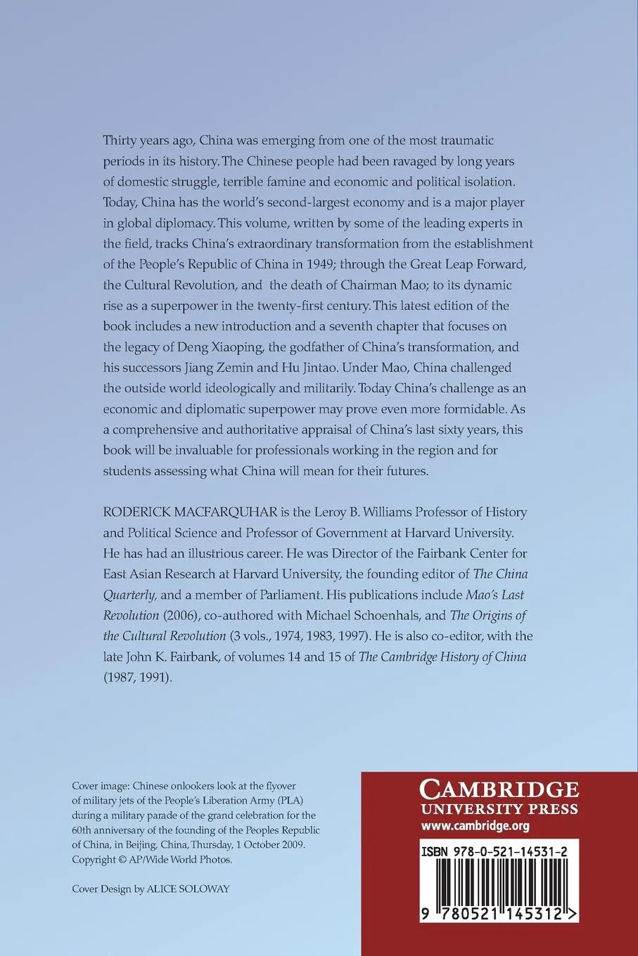 Rückseite: 9780521145312 | The Politics of China | Sixty Years of the People's Republic of China