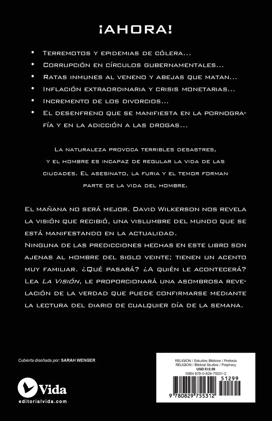 Rückseite: 9780829755312 | La visión | David Wilkerson | Taschenbuch | Kartoniert / Broschiert